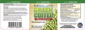 SVETOL GREEN COFFEE EXTRACT 60 cap