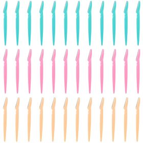 36pcs Women Eyebrow Razor Trimmer Facial Hair Remover Blade Safety Bikini Trimmer Shaper Shaver