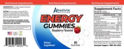 Energy Gummies Raspberry Flavor