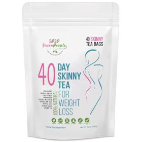 Detox Tea Diet Tea For Body Cleanse - 40 Day Weight Loss Tea, Natural Ingredients, Green People Skinny Tea For Slim, Belly Fat (40days) (Option: default)