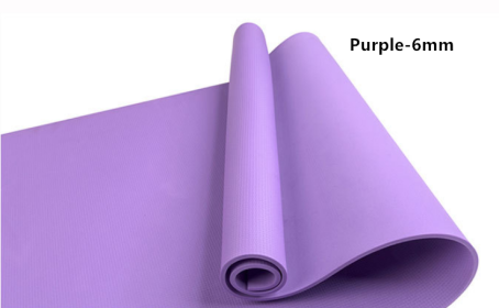 Super Soft  EVA Fitness Composite Mat Yoga Mat 4mm 6mm (Color: Purple6mm)