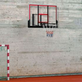 Wall Mounted Basketball Hoop (Option: Black, Clear, Red-1180x800x90 mm)