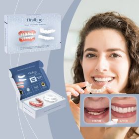 Denture Care Material Whitening Comfortable Fit Natural Look for Daily Oral Oralhoe Kit Teeth (Option: default)