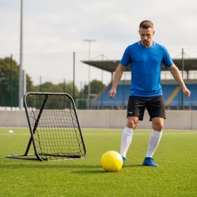 8 x Soccer Goal Target Goal 1 Design Indoor Outdoor Backyard with All Weather Net Best Gift (Option: Black-735x295x90 mm)