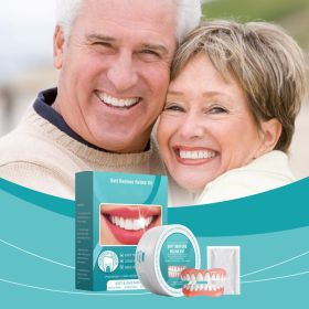 AMZ Denture Kit Teeth Whitening Comfortable Fit Natural Look for Daily Oral Care (Option: default)