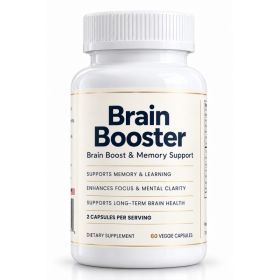 Brain Supplement For Focus Memory And Mental Clarity With Citicoline Lions Mane Bacopa (Option: 1 bottle)