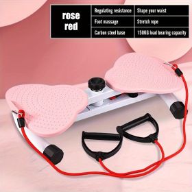 Waist Twist Exercise Machine, A Machine Designed For Weight Loss And Core Abdominal Exercises, With Foot Massage And Weight Loss Capabilities. It (Color: Pink)