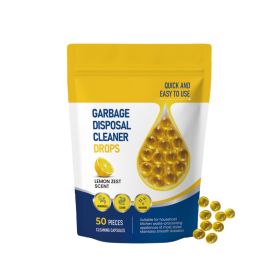 Garbage Disposal Cleaner Drops, 50pcs, with Anhydrous sodium carbonate (Option: default)