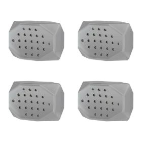 4 Pack Jawline Exerciser for Men Women Jaw Trainer Shaper Sagging Skin Double Chin Reducer with 3 Resistance Levels for Beginners Intermediate Expert (Option: grey)