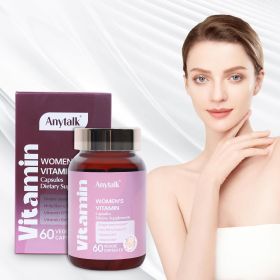 Women's Multivitamin, Multidimensional Mineral Supplement, Revitalizes Energy, Improves Mood, Nourishes Hair, Skin And Nails (Option: 1Bottle)