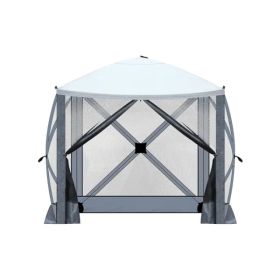6.8' x 7.2' Outdoor pop-up camping canopy (Option: As Picture)