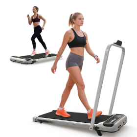 3 In 1 Under Desk Folding Treadmill With Incline (Option: Antique Silver)