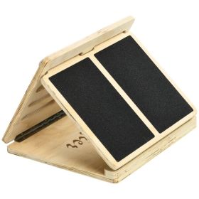 Soozier Calf Stretcher, Non-Slip Slant Board, Adjustable Incline Board For Calf Stretching, Foldable And Portable (Option: natural)