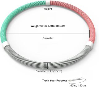 Hula Hoop Can Easily Reduce Waist And Abdomen, Burn Fat And Shape Your Body At Home, And Say Goodbye To Belly Fat. (Option: 1PC)