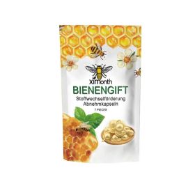 Ximonth Bee Poison Capsules Highlight Body Elasticity Lightweight Firming Skin Shaping Body Lines Capsules (Option: default)