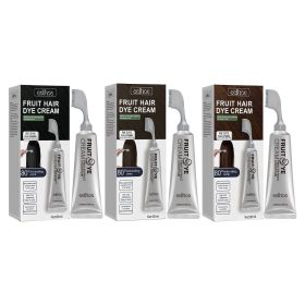 Natural Gentle Long-lasting Easy To Color Hair Cream (Option: Chestnut brown-3PC)